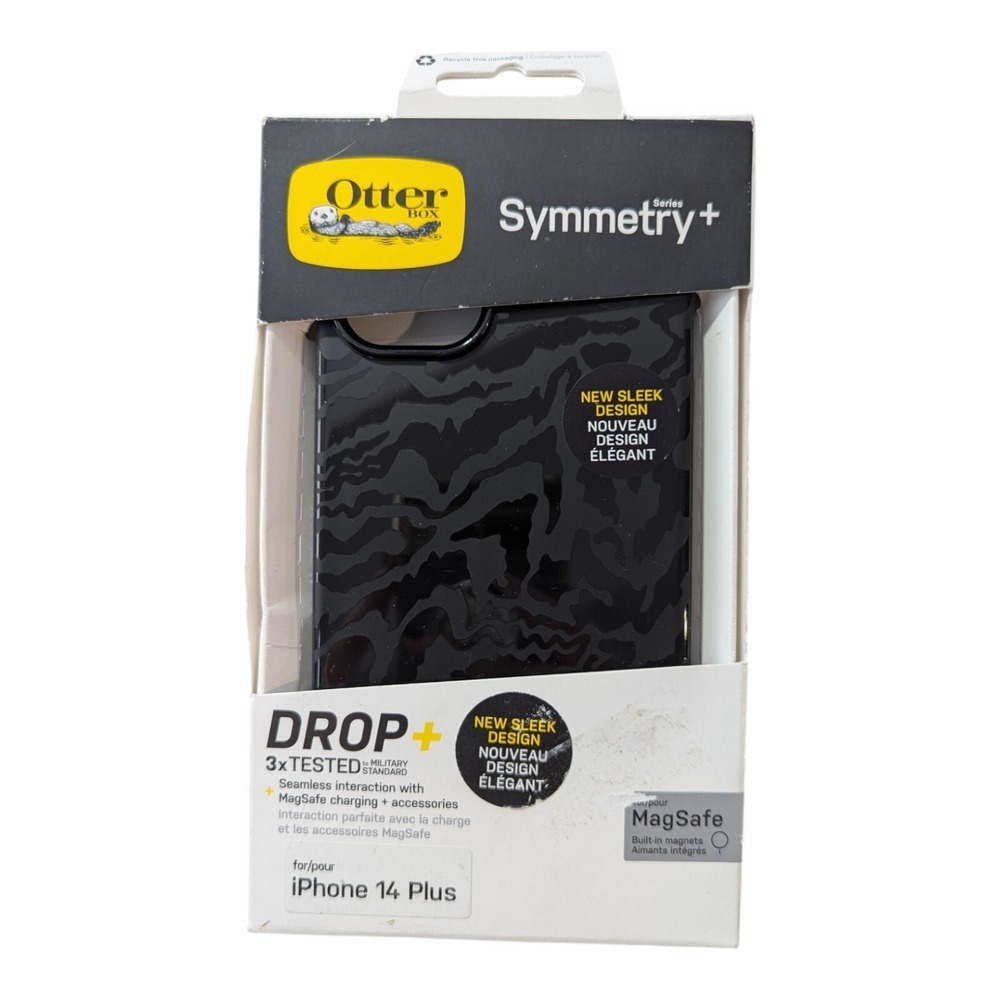 F3. OtterBox Symmetry+ MagSafe Case for Apple iPhone 14 Plus - Rebel Black